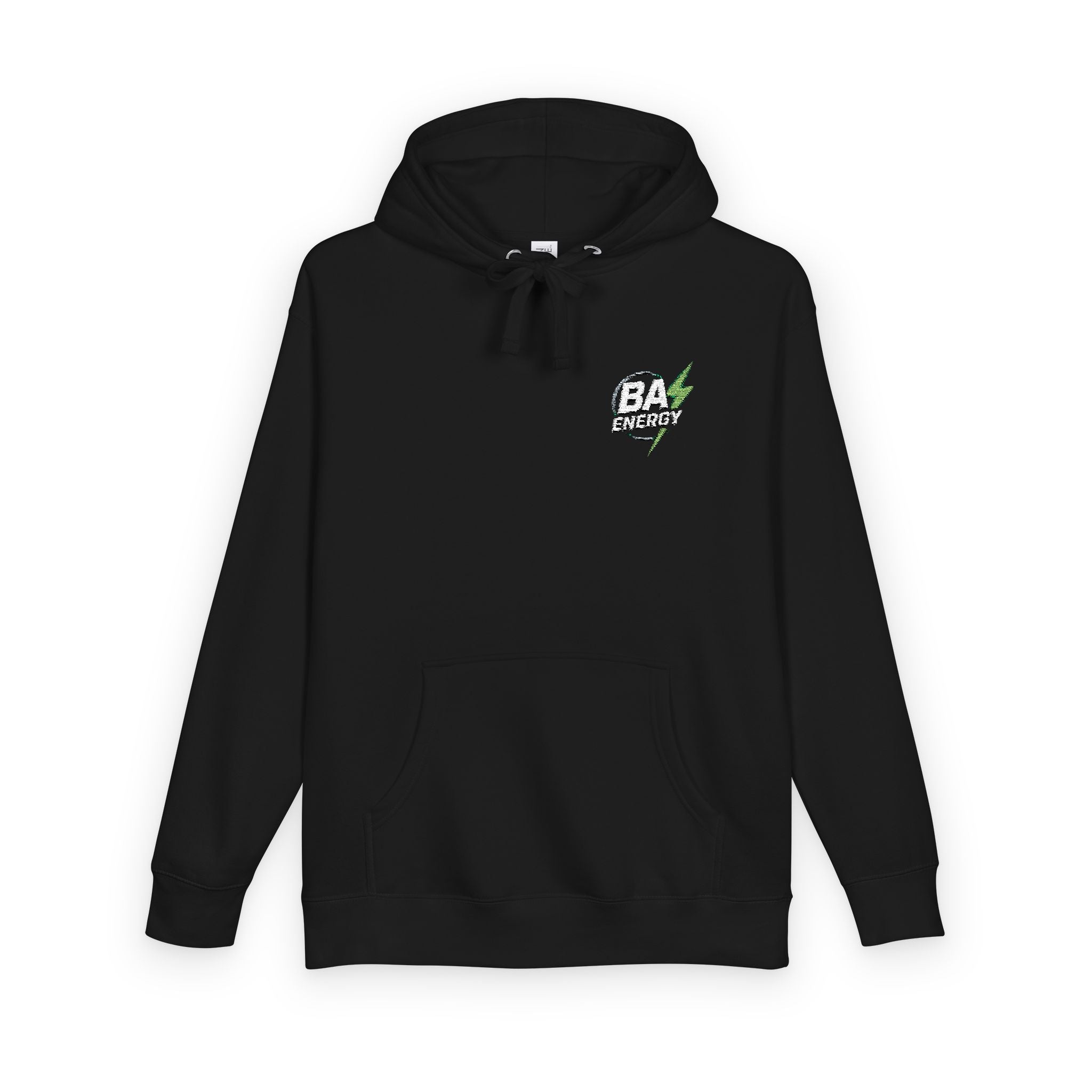 BA ENERGY Signature Hoodie — Left-Chest BA Lightning Logo