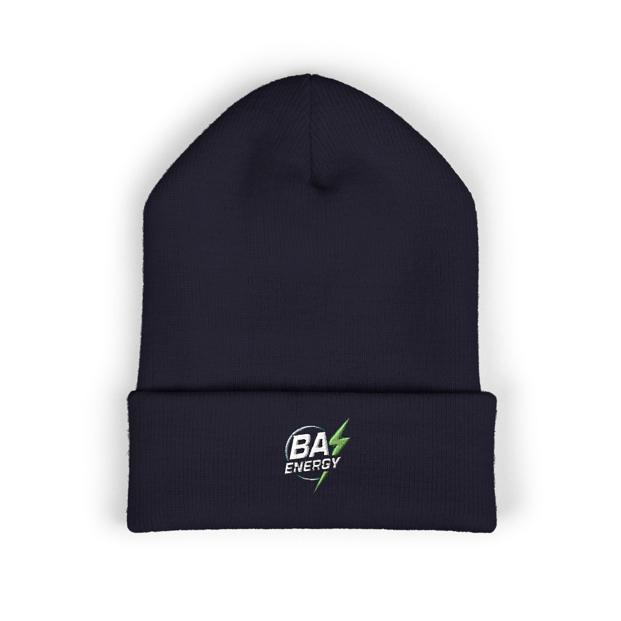 BA Energy Skull Lightning Beanie | Embroidered Cuffed Beanie