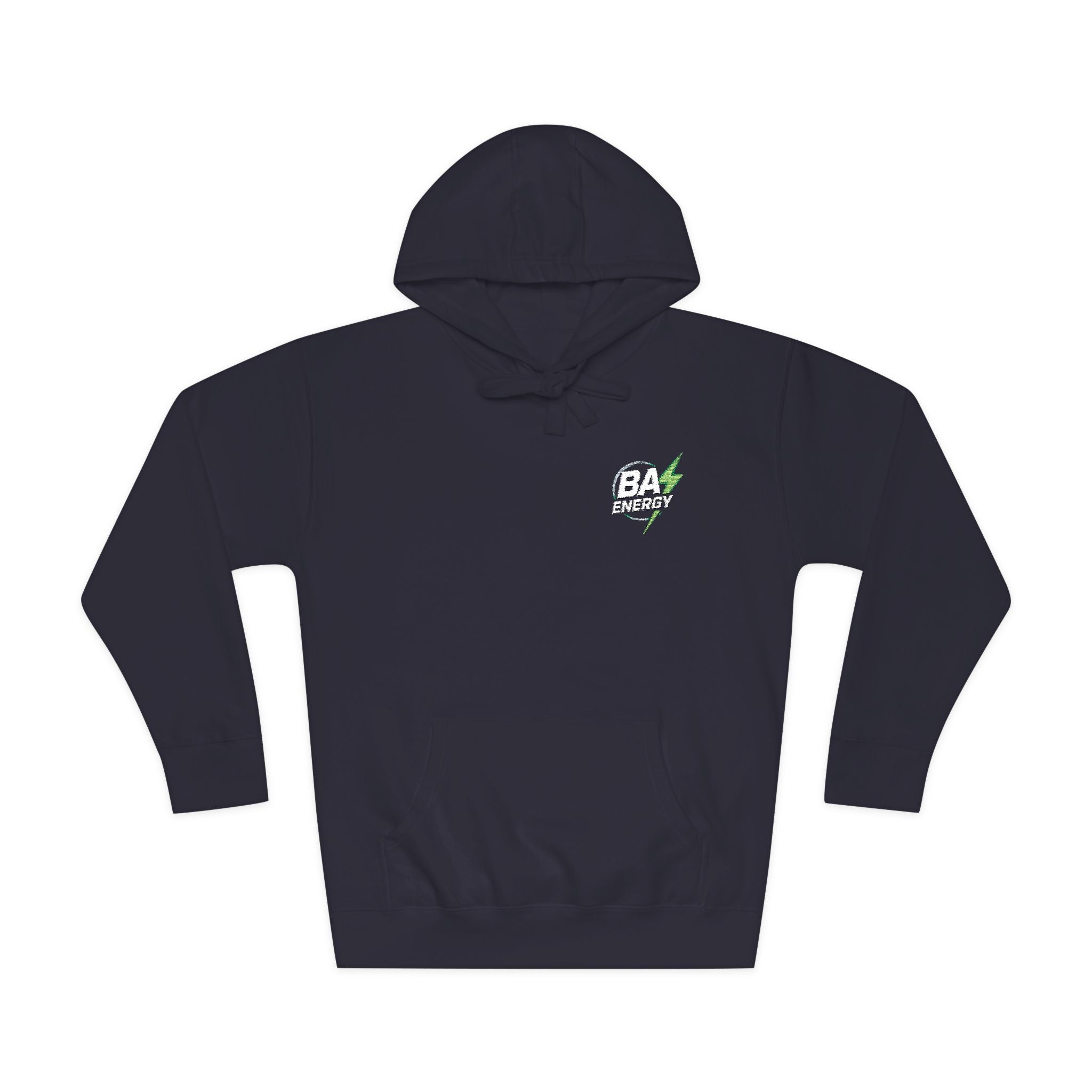 BA ENERGY Signature Hoodie — Left-Chest BA Lightning Logo