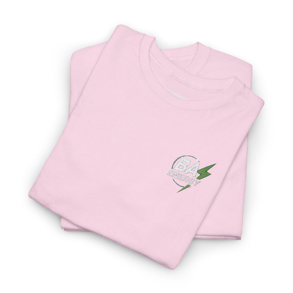 BA Energy Graphic Tee — Lightning Bolt Chest Logo T-Shirt