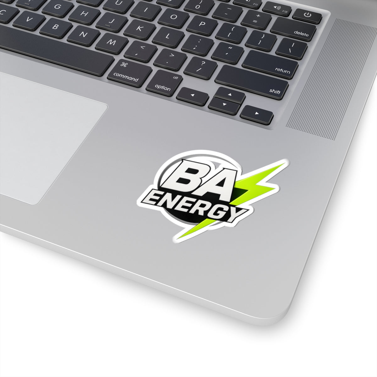 BA Energy Lightning Bolt Sticker — Kiss-Cut Laptop Decal