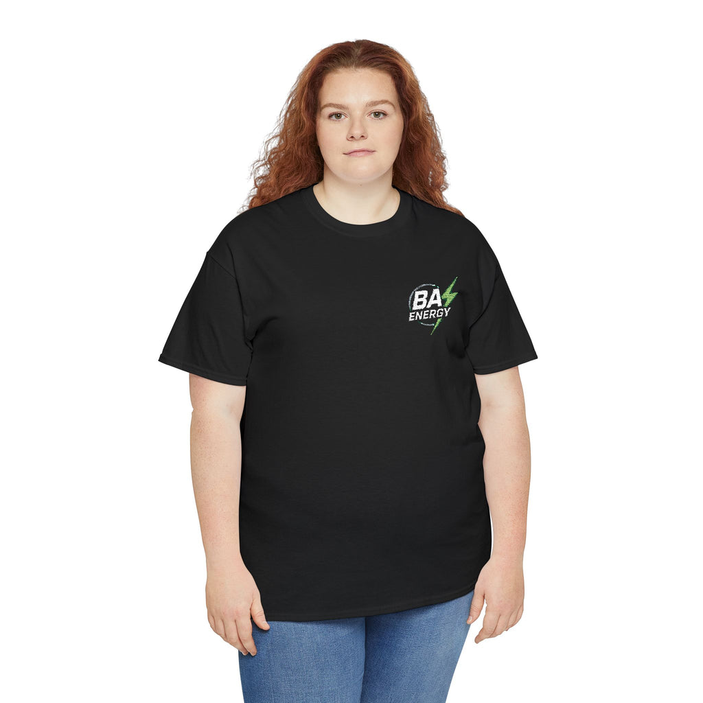 BA Energy Graphic Tee — Lightning Bolt Chest Logo T-Shirt