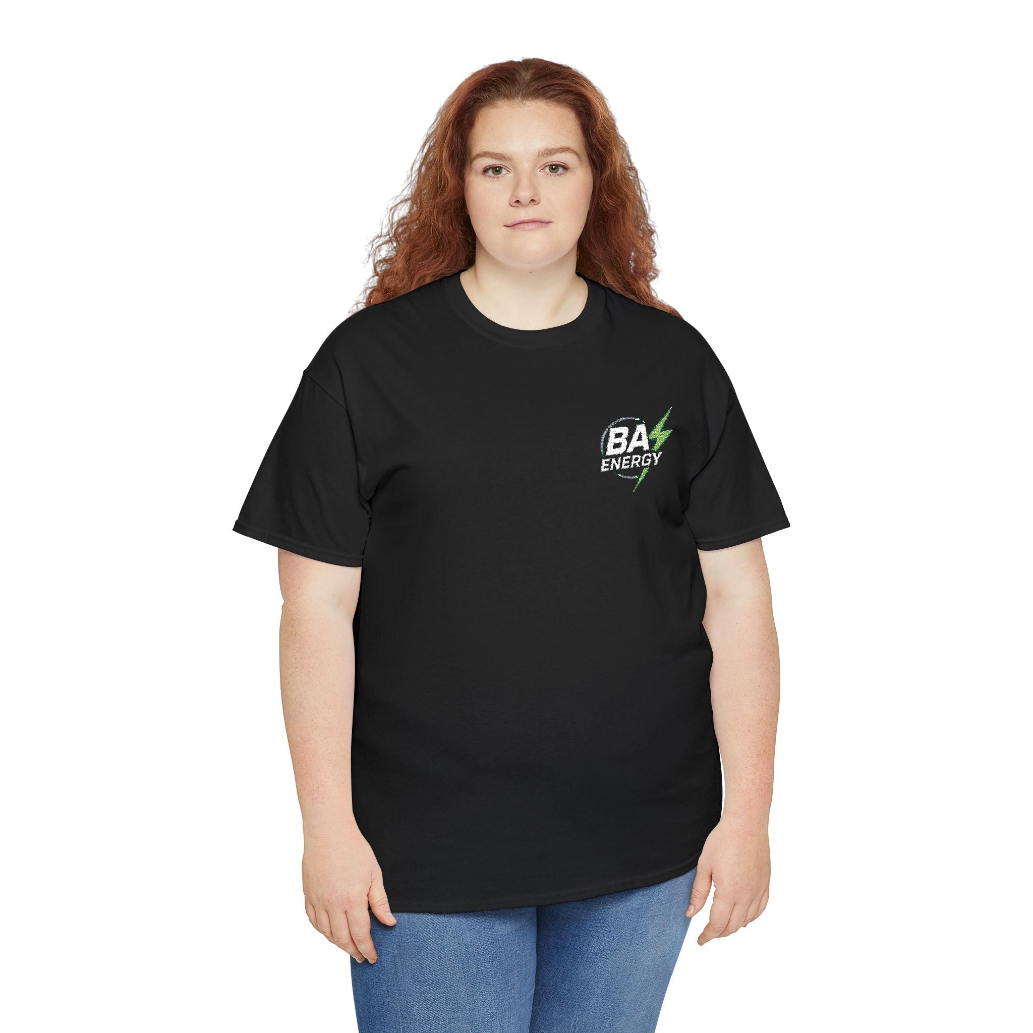 BA Energy Graphic Tee — Lightning Bolt Chest Logo T-Shirt