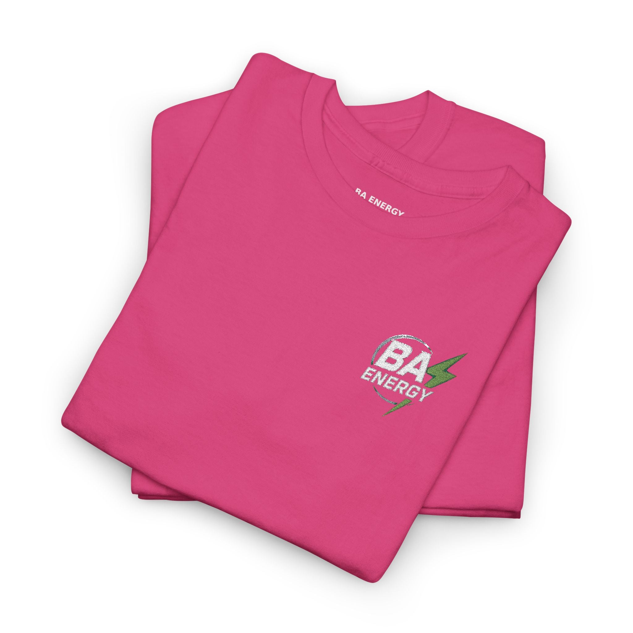 BA Energy Graphic Tee — Lightning Bolt Chest Logo T-Shirt