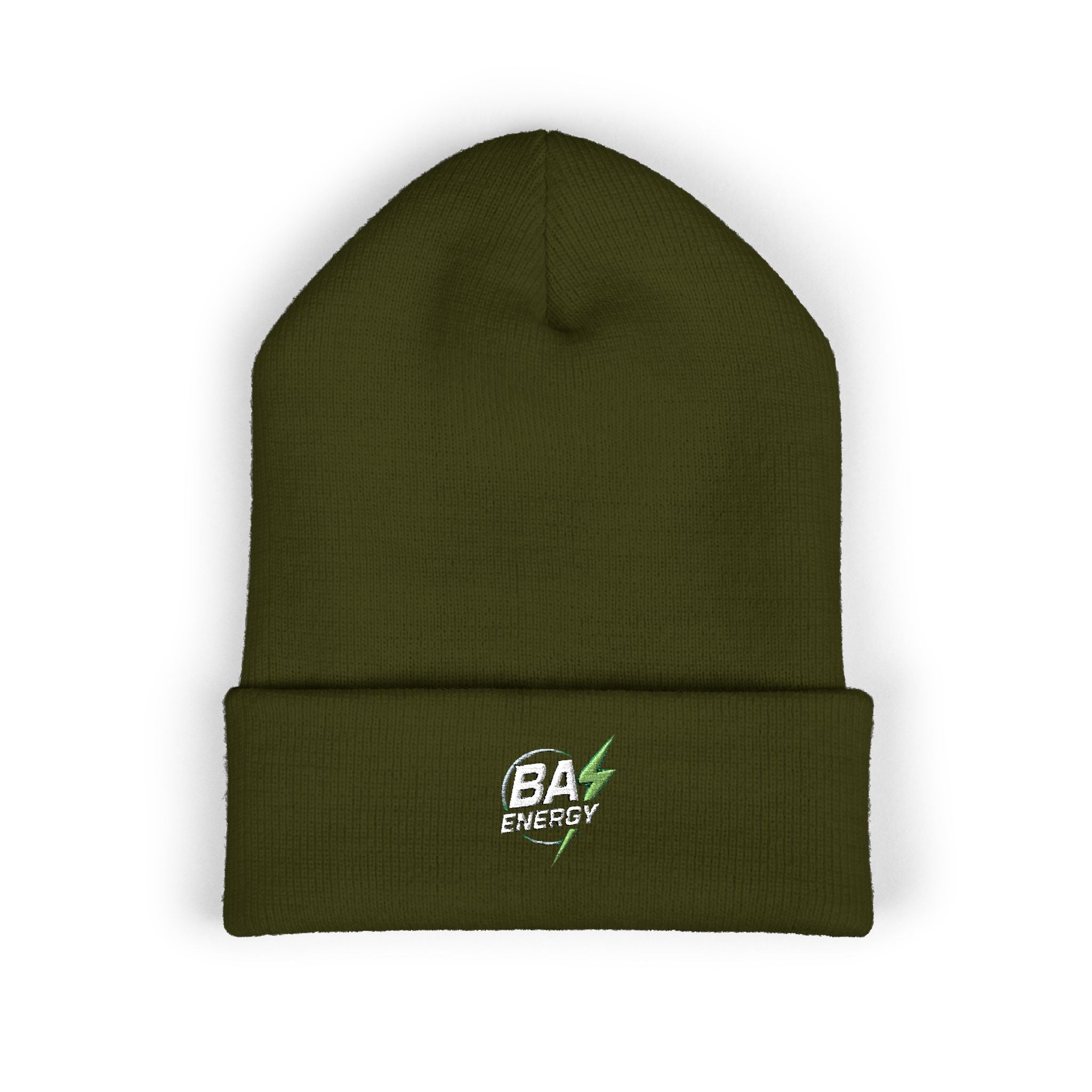 BA Energy Skull Lightning Beanie | Embroidered Cuffed Beanie