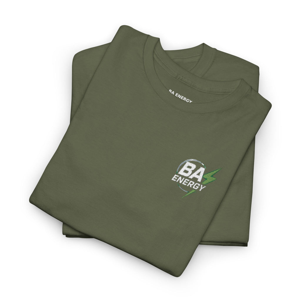 BA Energy Graphic Tee — Lightning Bolt Chest Logo T-Shirt