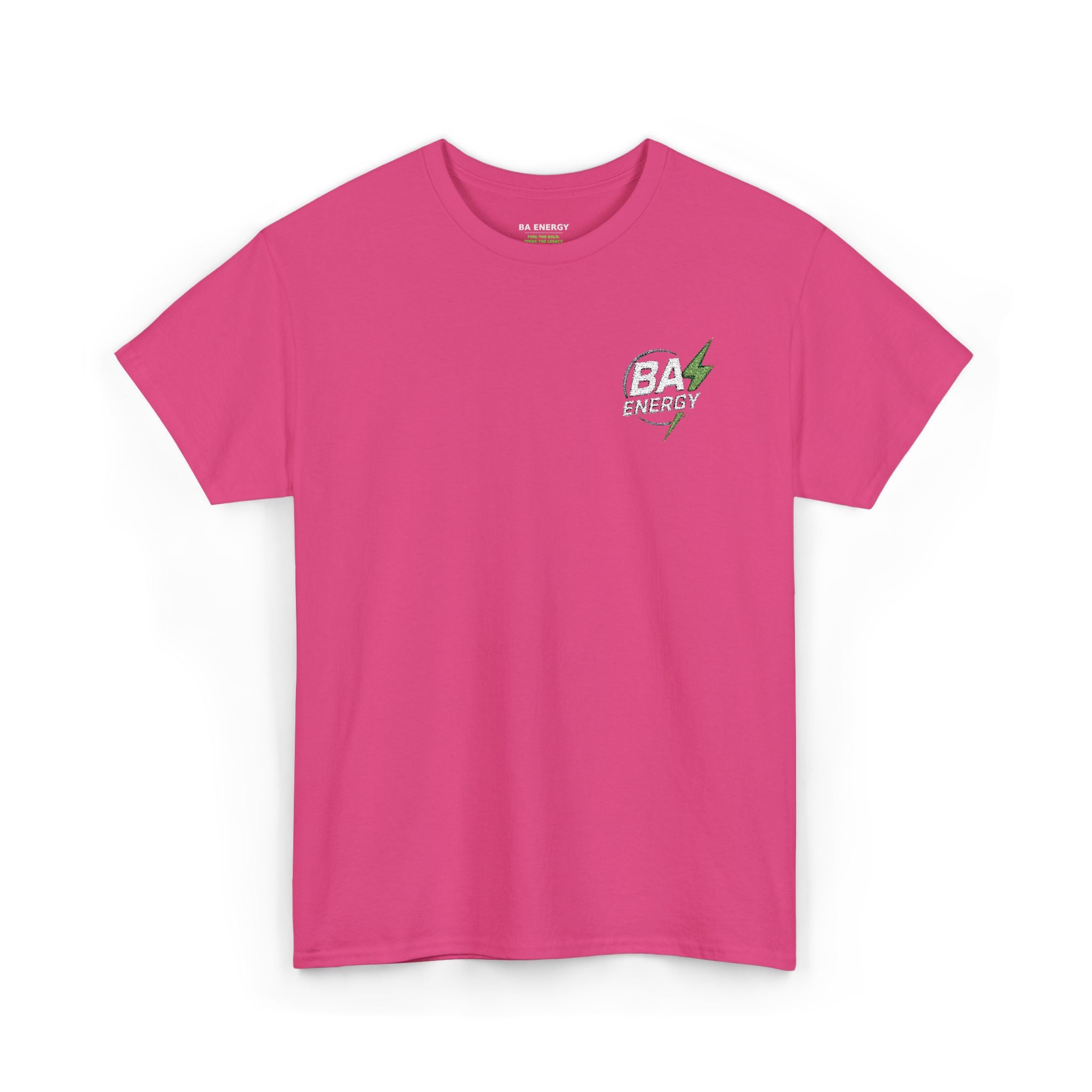 BA Energy Graphic Tee — Lightning Bolt Chest Logo T-Shirt