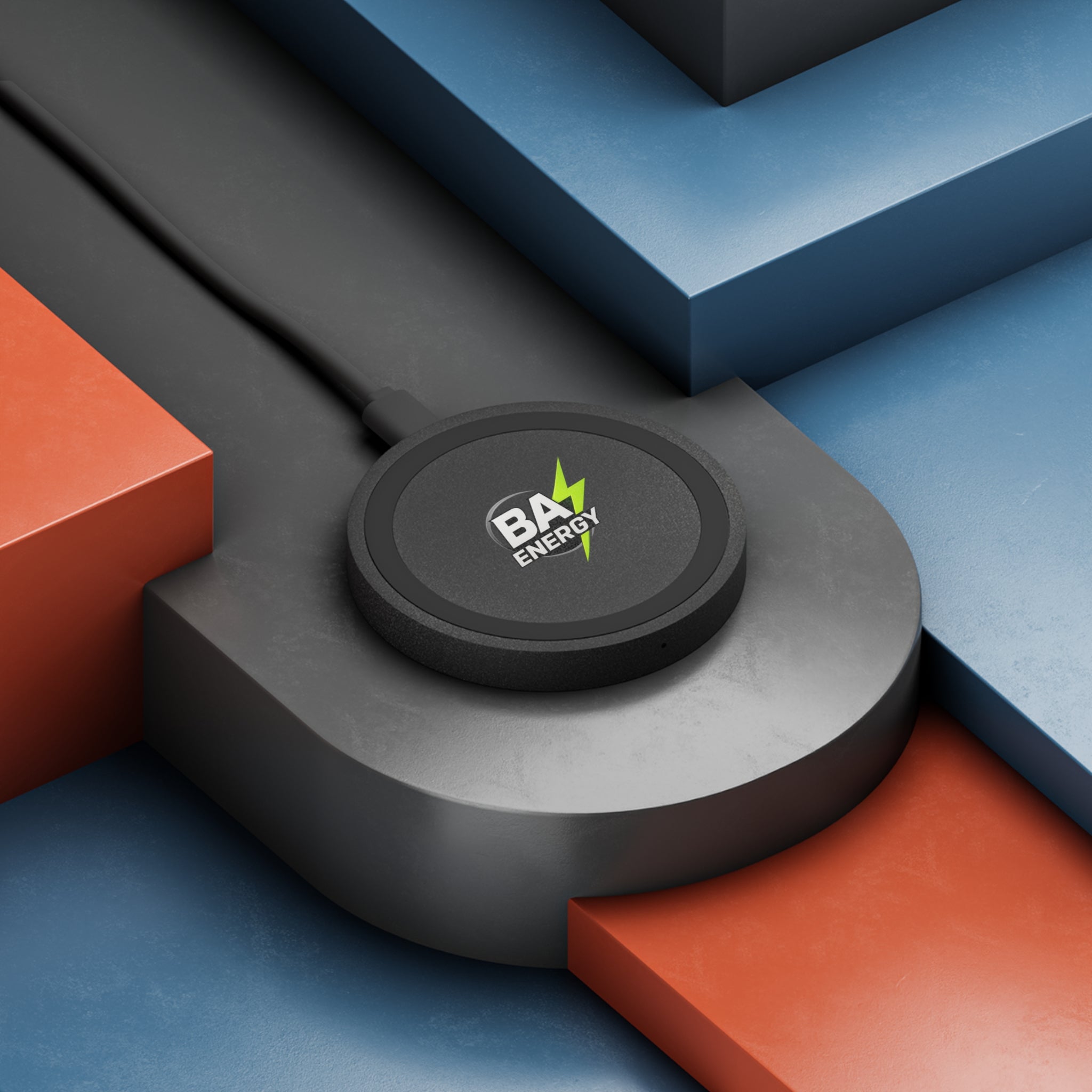 Wireless Charging Pad — BA Energy Logo Qi Charger