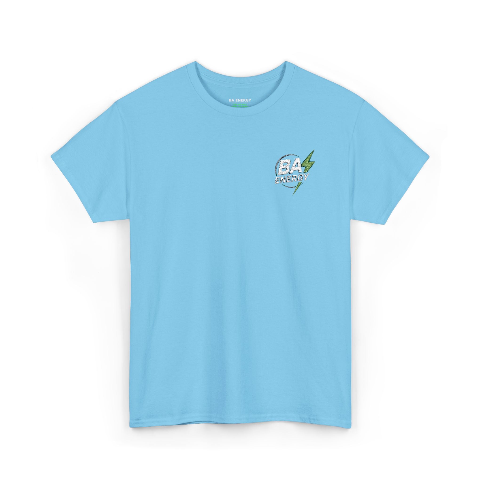 BA Energy Graphic Tee — Lightning Bolt Chest Logo T-Shirt