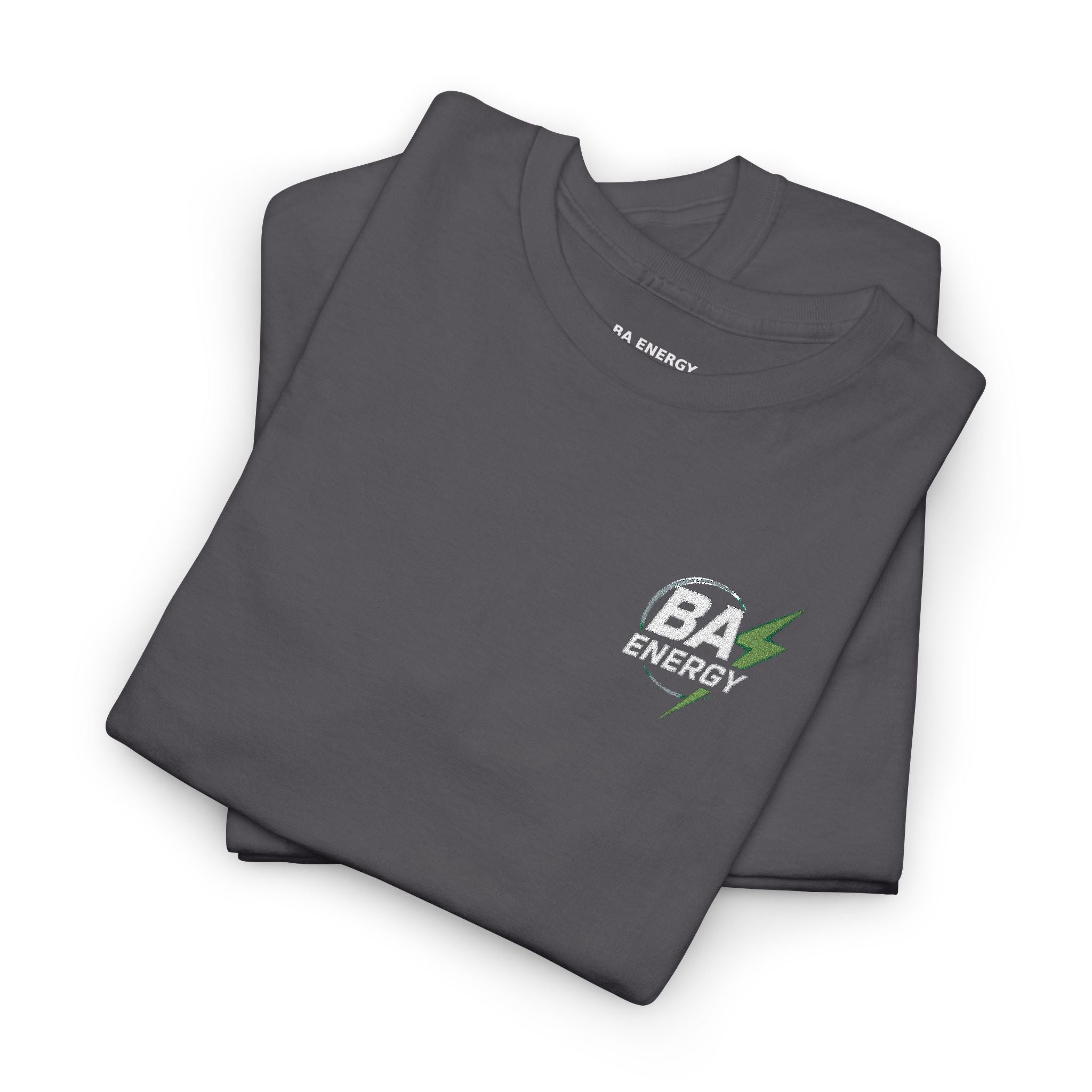 BA Energy Graphic Tee — Lightning Bolt Chest Logo T-Shirt