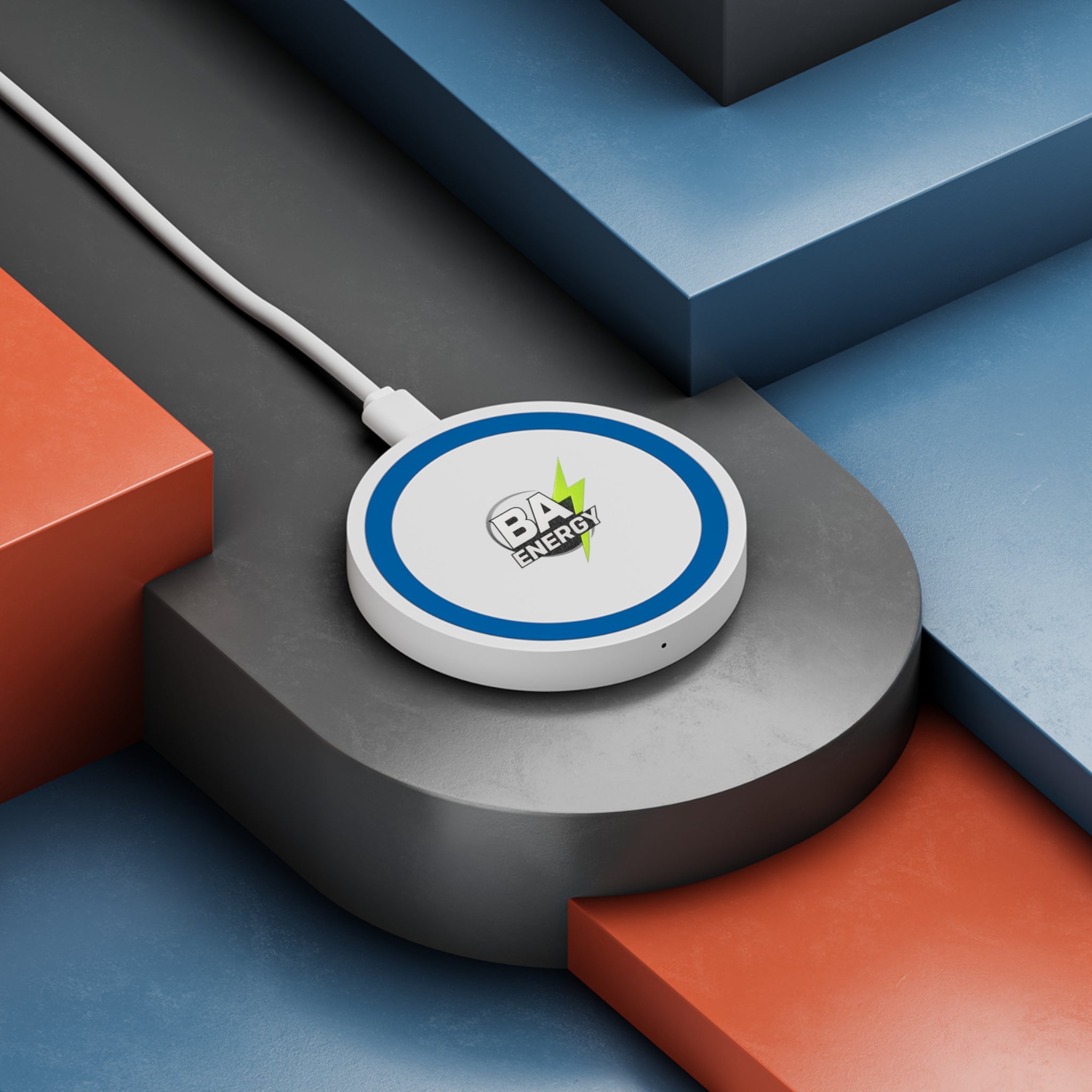 Wireless Charging Pad — BA Energy Logo Qi Charger