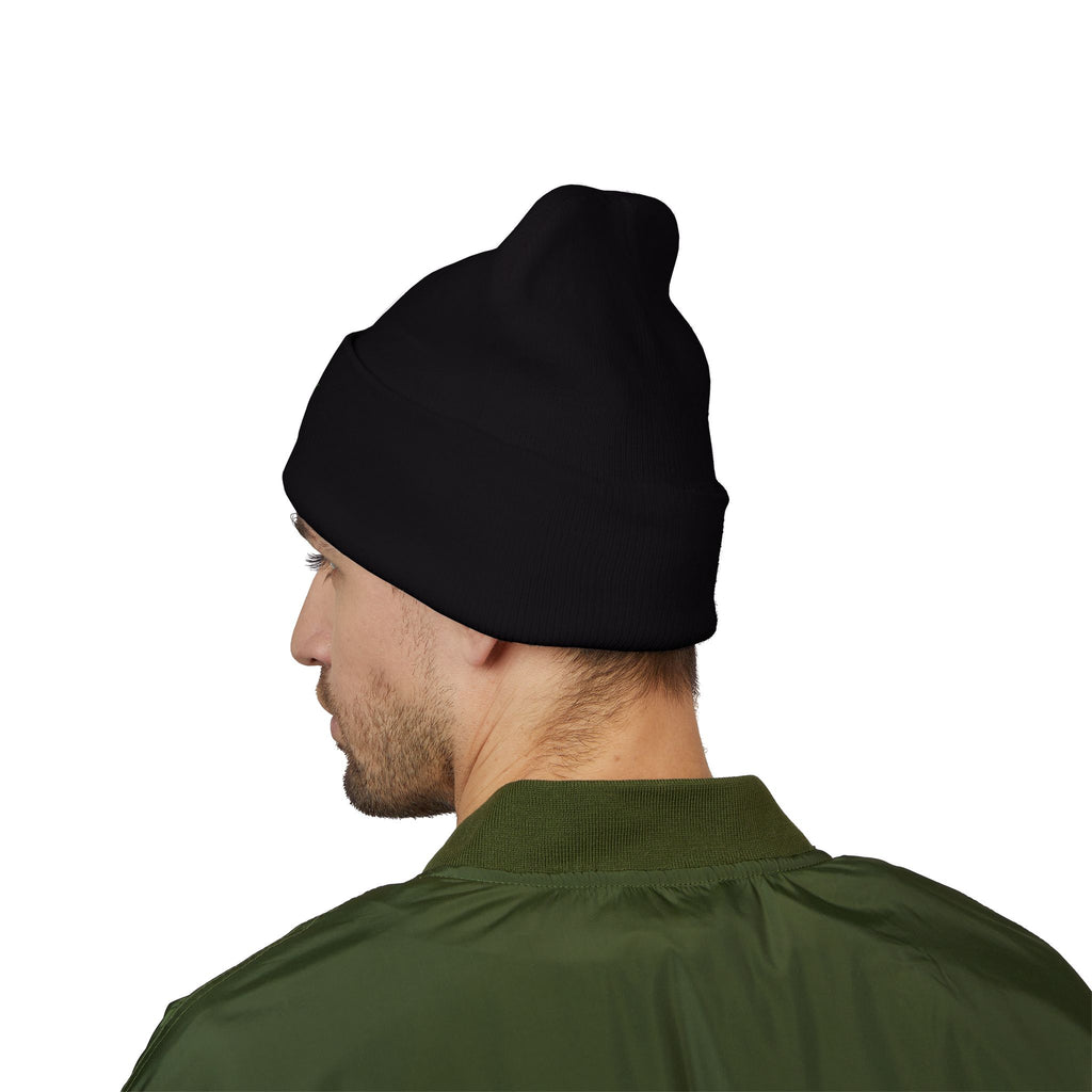 BA Energy Skull Lightning Beanie | Embroidered Cuffed Beanie