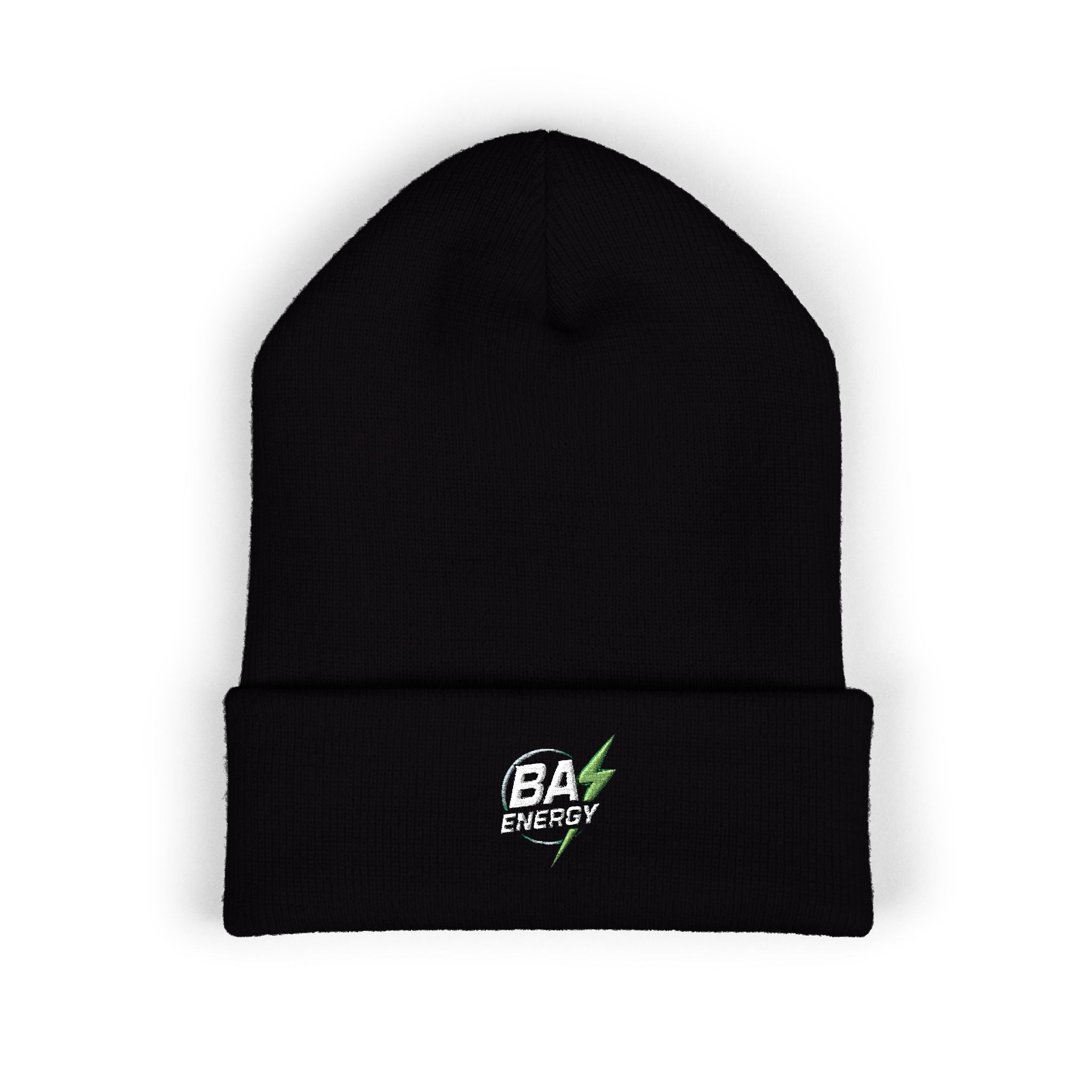 BA Energy Skull Lightning Beanie | Embroidered Cuffed Beanie