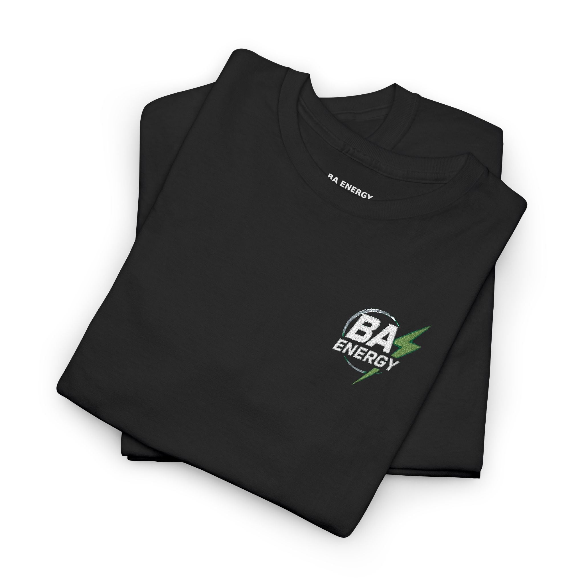 BA Energy Graphic Tee — Lightning Bolt Chest Logo T-Shirt