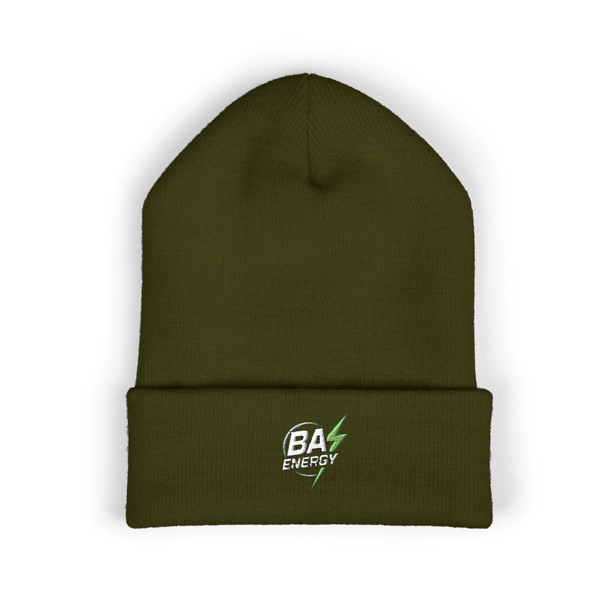 BA Energy Skull Lightning Beanie | Embroidered Cuffed Beanie