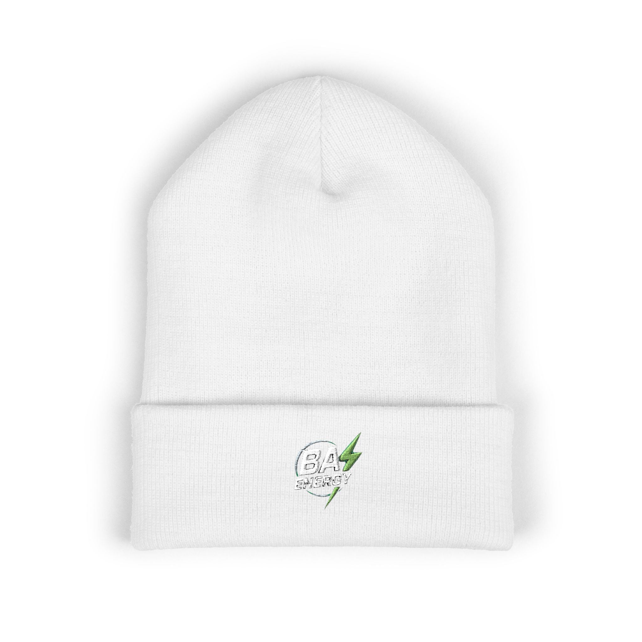 BA Energy Skull Lightning Beanie | Embroidered Cuffed Beanie