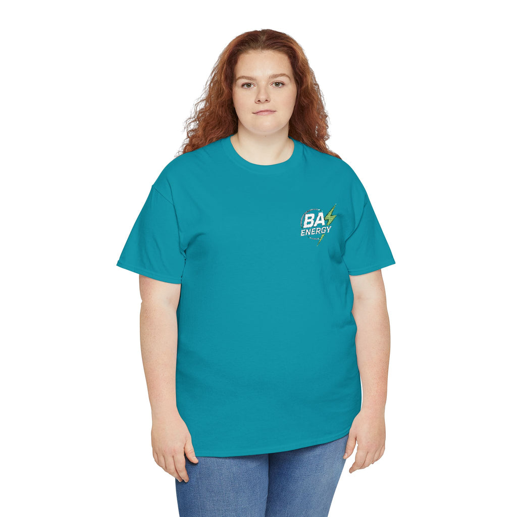 BA Energy Graphic Tee — Lightning Bolt Chest Logo T-Shirt