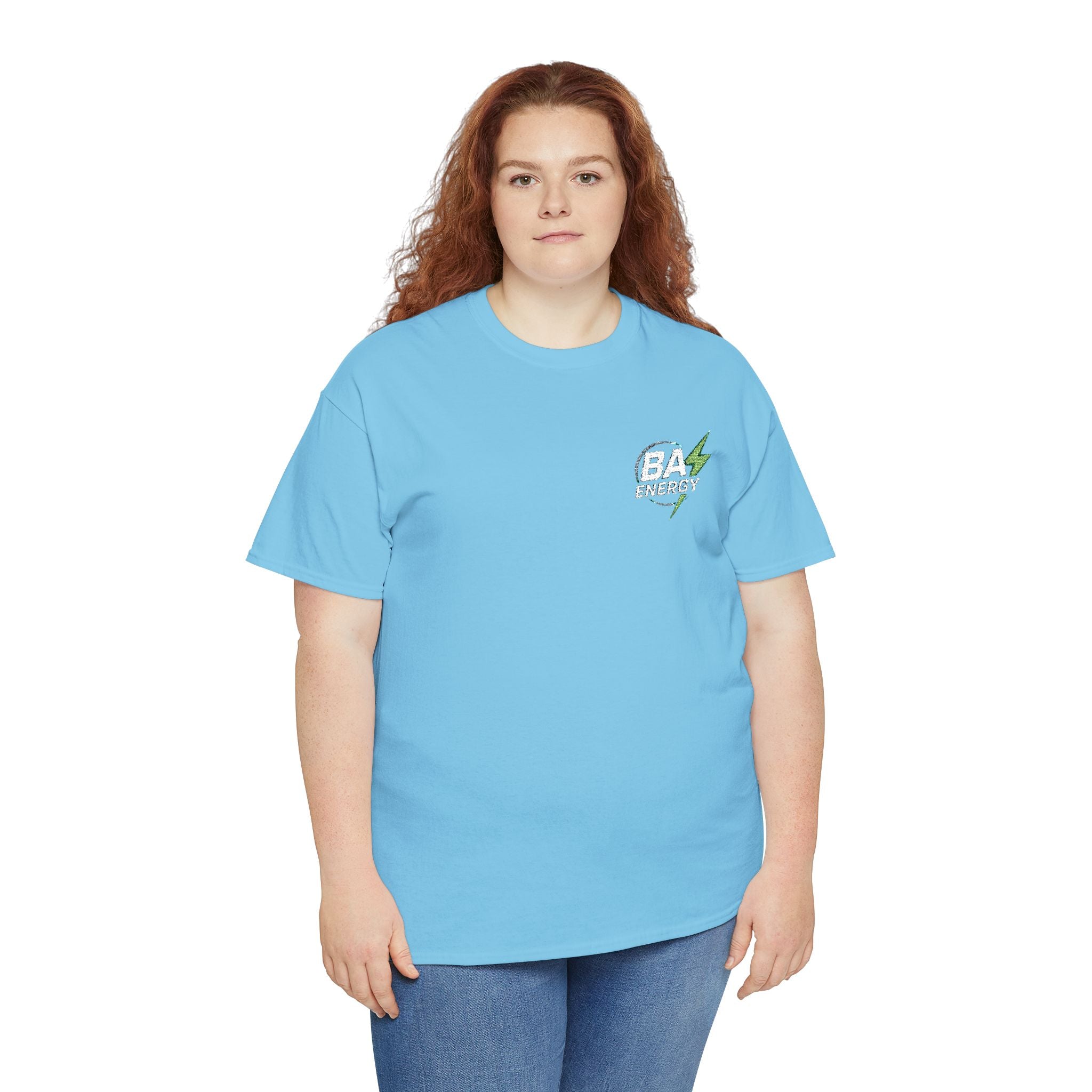 BA Energy Graphic Tee — Lightning Bolt Chest Logo T-Shirt